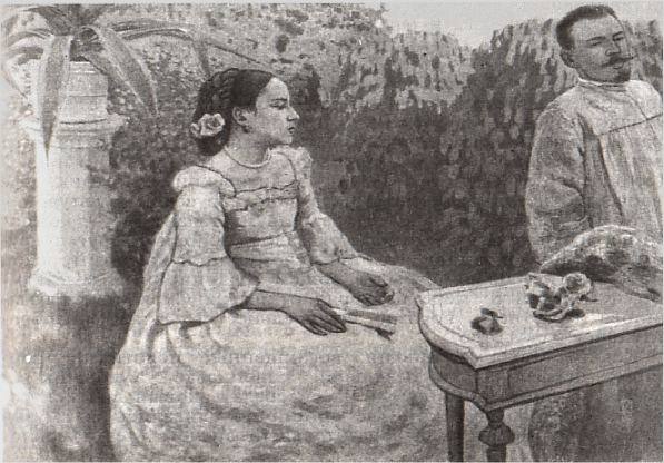 В. Э. Борисов-Мусатов Автопортрет с сестрой