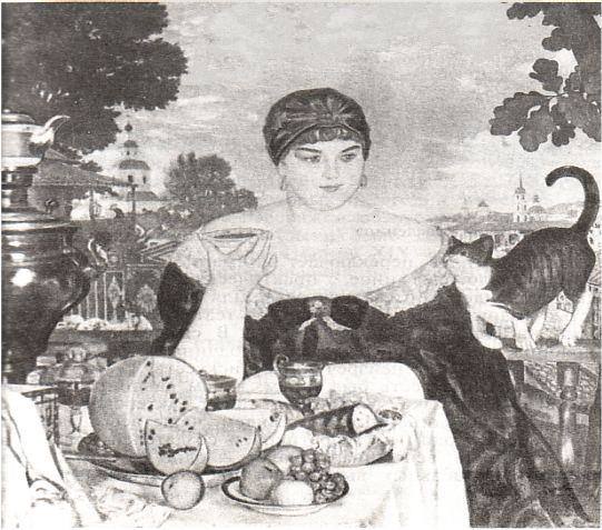 Б. М. Кустадиедов Купчиха за чаем