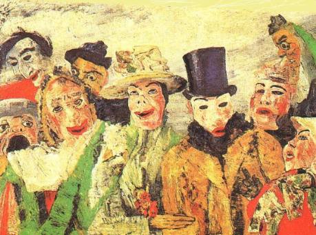 Джеймс Энсор. Интрига. 1980 .Фрагмент